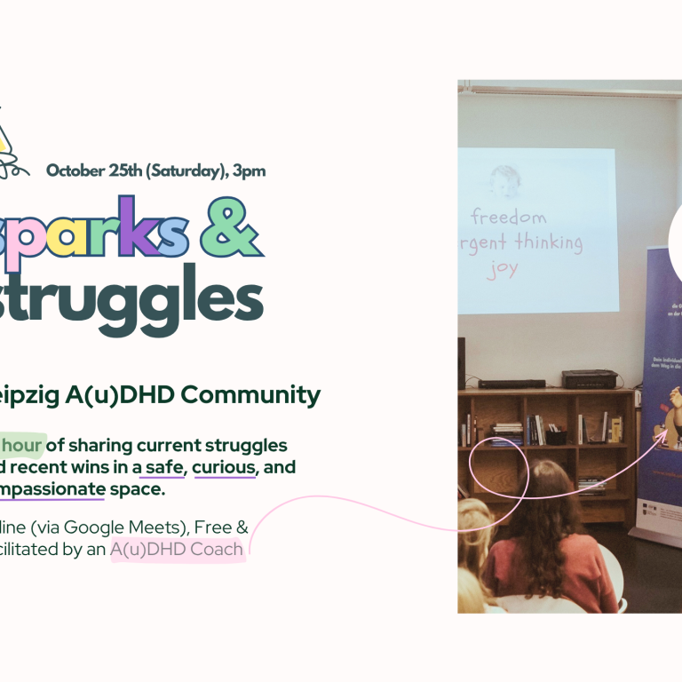 audhd meetup event flyer