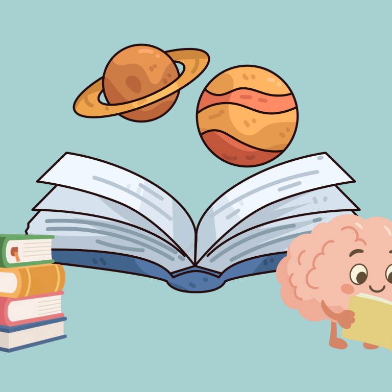 books illustration brain adhd, audhd,